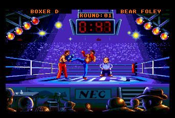 Andre Panza Kick Boxing screenshot 2 for TurboGrafx-16